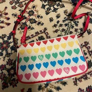 LIKE NEW - Cute Rainbow Heart Purse